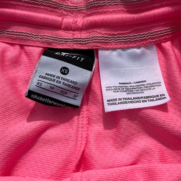 Nike Womens' Pink Shorts with Black Sides - Picture 14 of 15